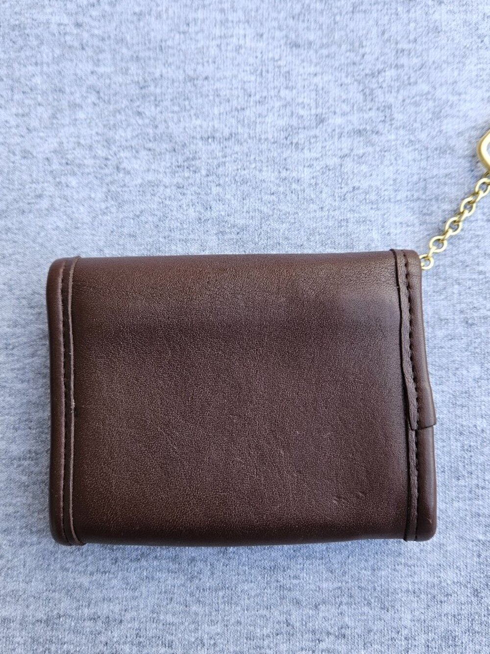 Coach Vintage Brown Leather Mini Photo Book Charm/Keychain Bag Charm Y2K Key Fob - Picture 2 of 11